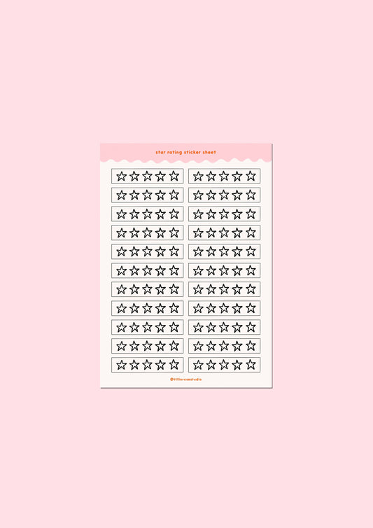 Stars Rating - Sticker Sheet