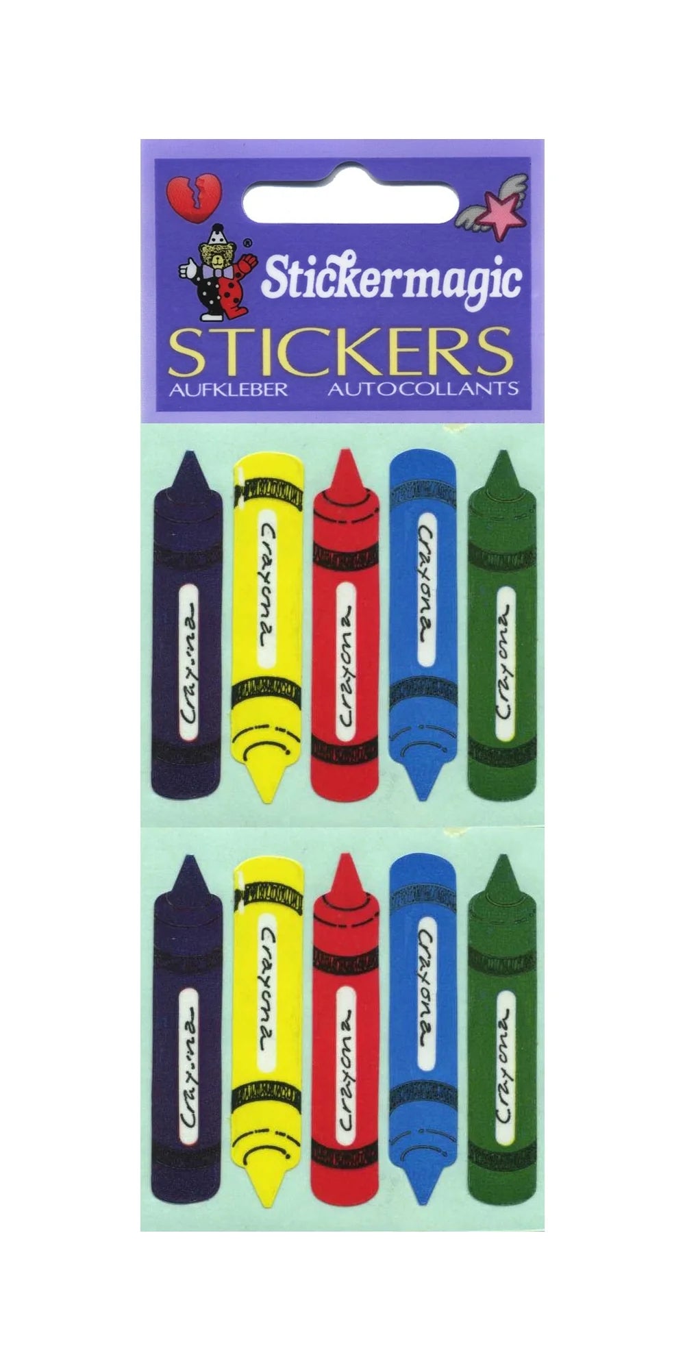 Crayon Paper Sticker Sheet