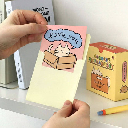 Doodle Mini Card Set – 24 Note Cards and Envelopes
