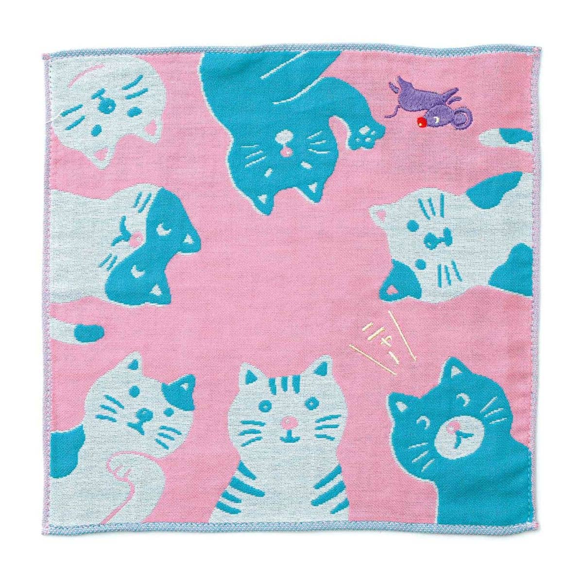 Retro Gauze Handkerchief With Embroidered Details