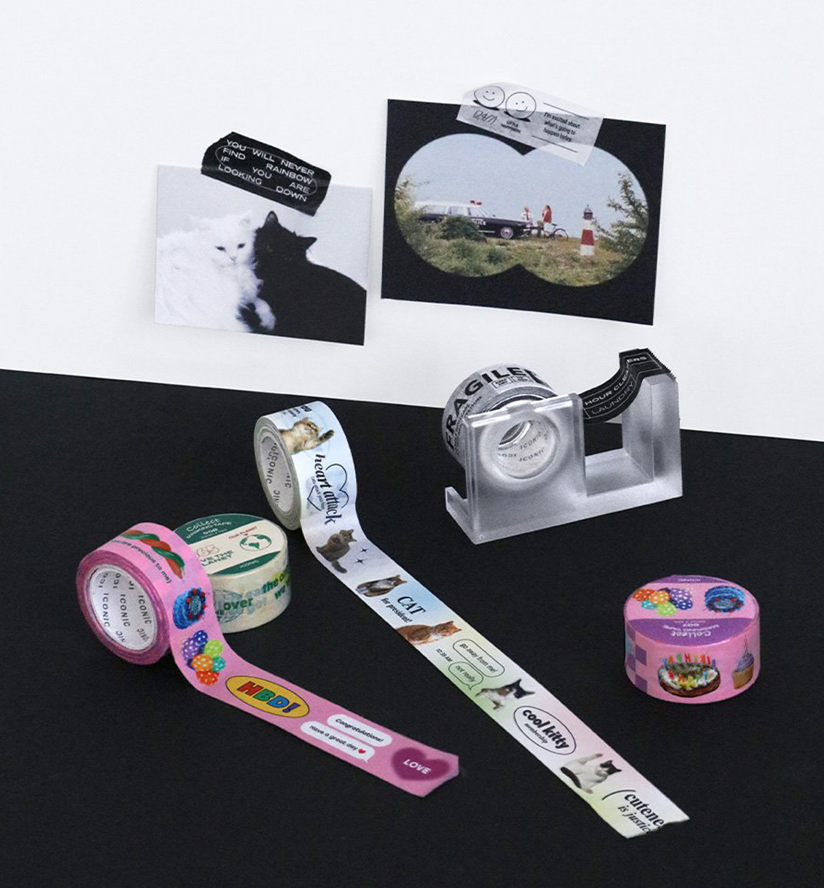 Funny Cat Photo Washi Tape