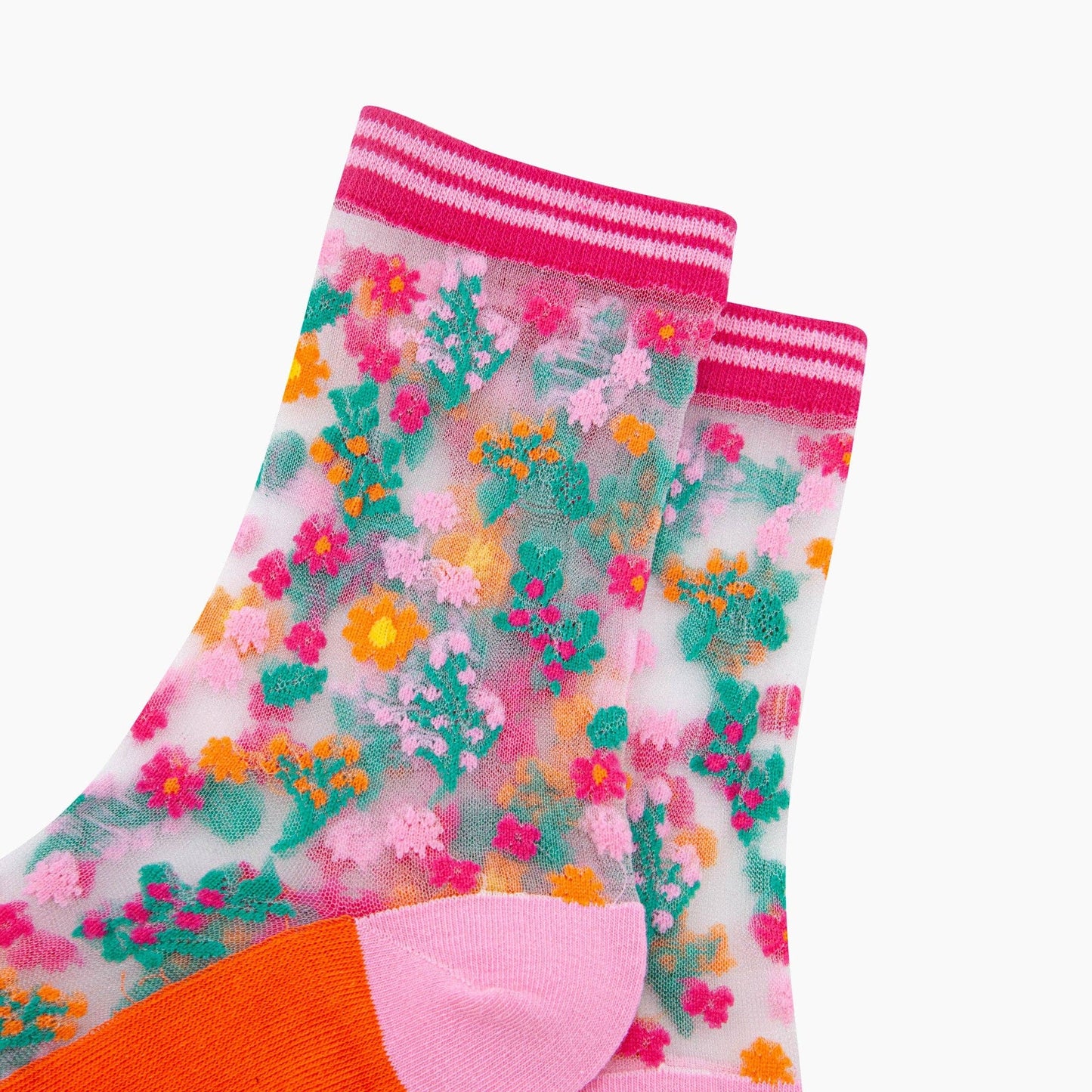 Ditsy Floral Sheer Socks