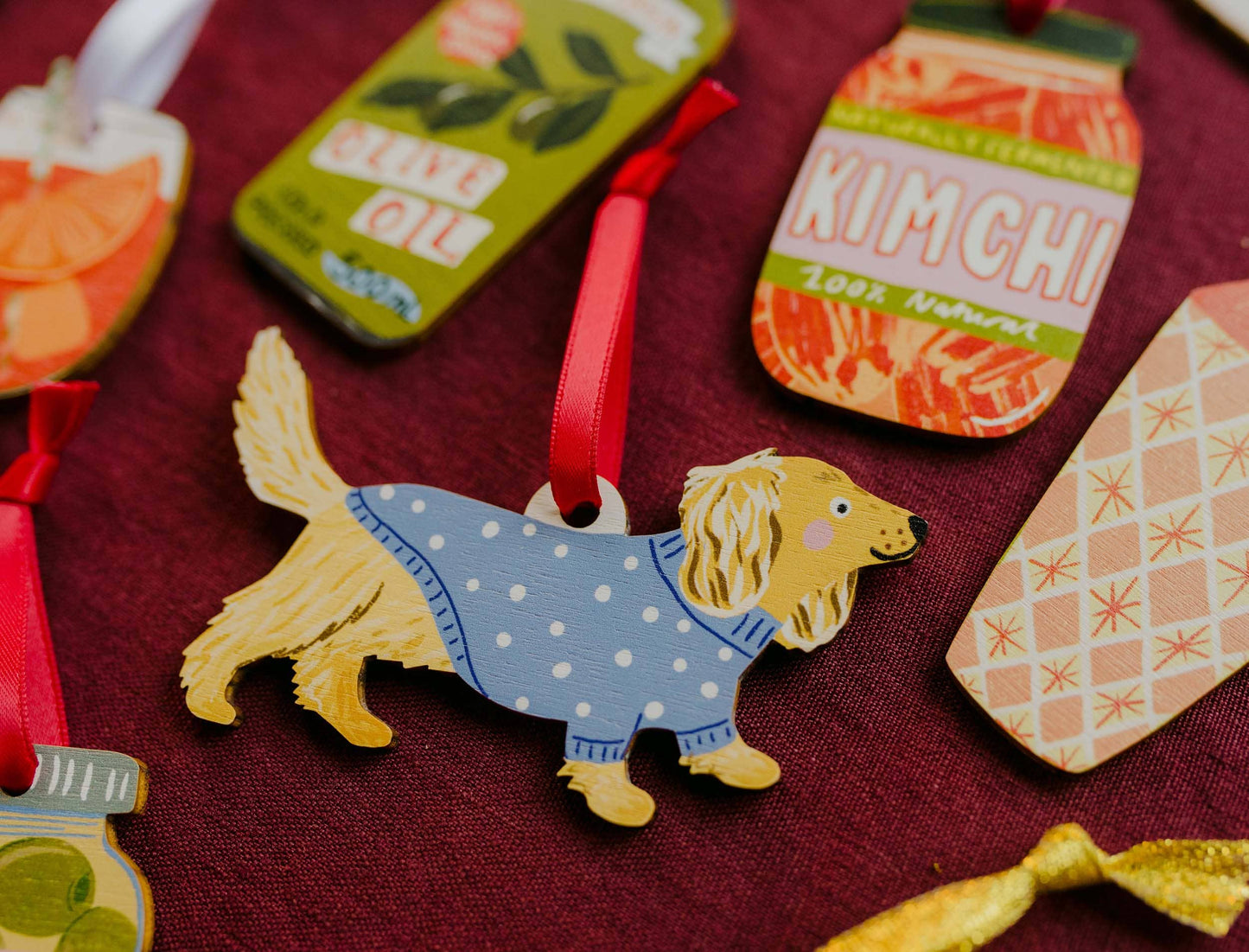 Long Haired Dachshund Decoration