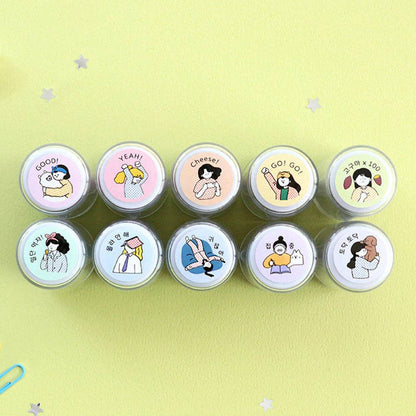 Korean Stationary Journal Stamp