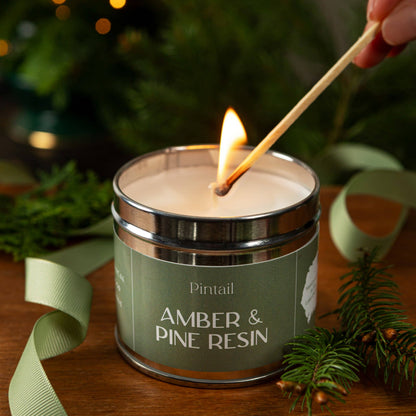 Amber & Pine Resin Classic Tin