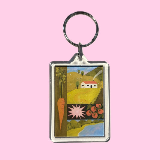 'Farm Goods'  Keychain