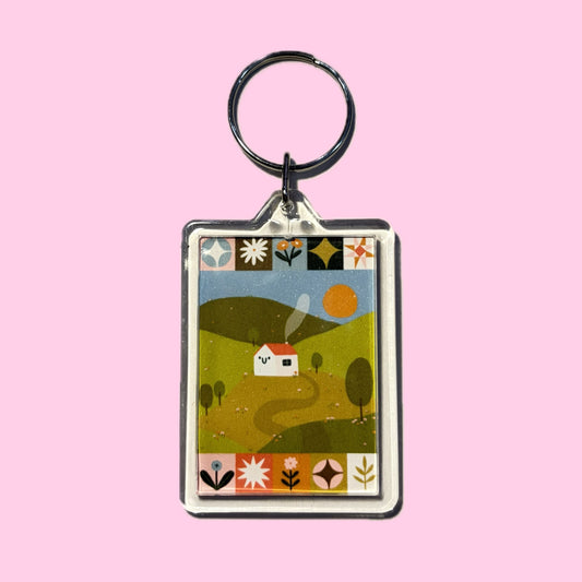 Farm House Keychain