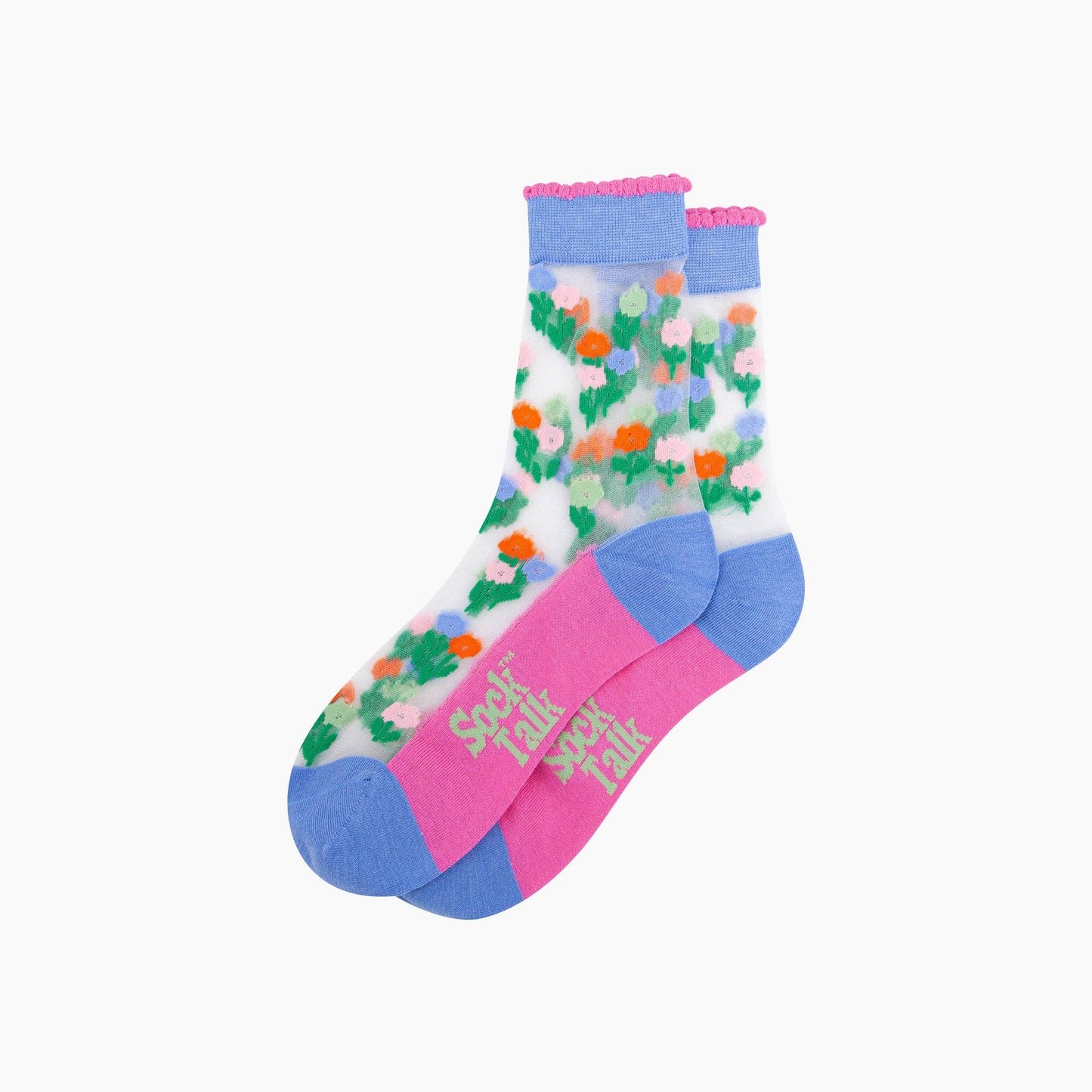 Floral Sheer Socks