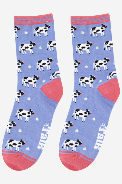 Blue Cow Socks