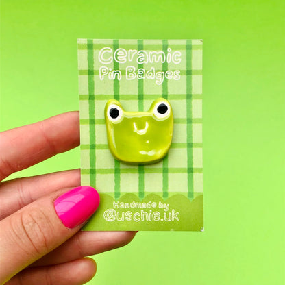 Wholesale Frog Ceramic Badge