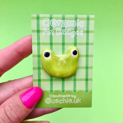 Wholesale Frog Ceramic Badge