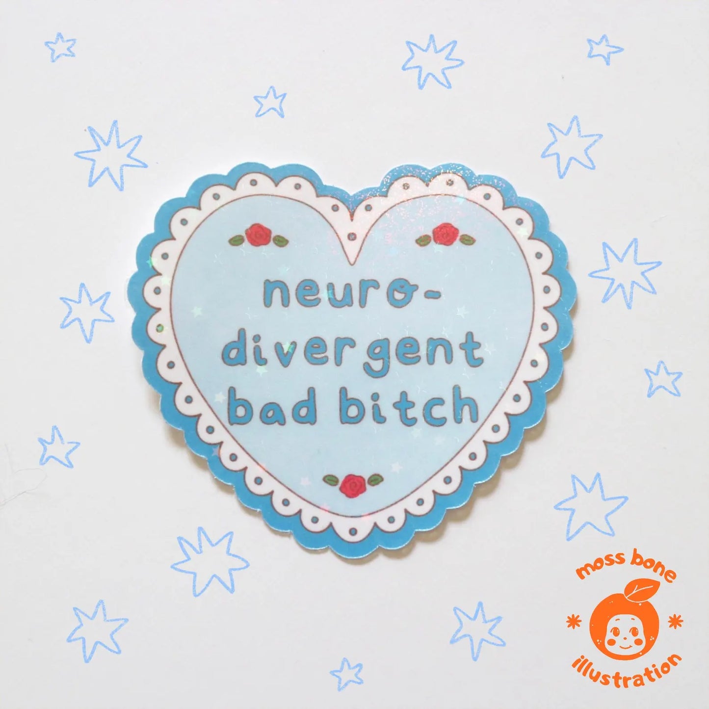 Bad Bitch Stickers - Blue