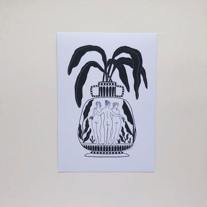 The Three Graces A5 Print