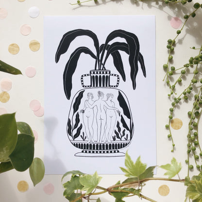 The Three Graces A5 Print