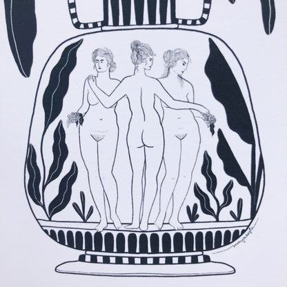 The Three Graces A5 Print