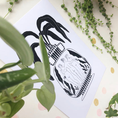The Three Graces A5 Print