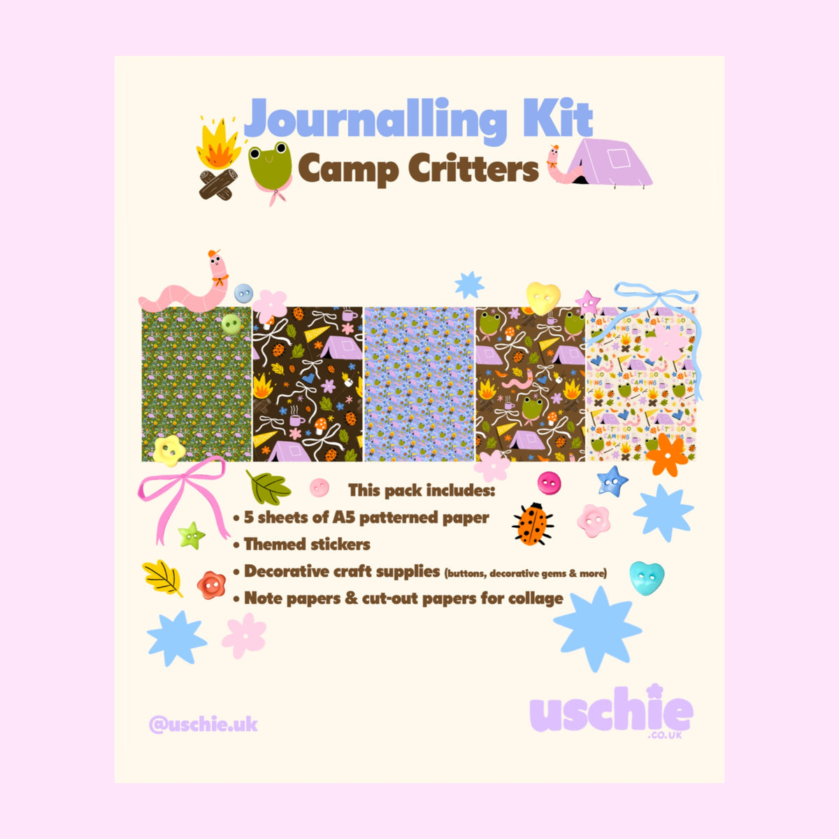 Camp Critters Journalling Kit