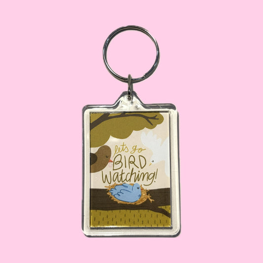 'Let's Go Birdwatching' Keychain