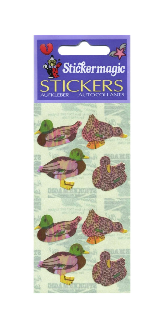 Mallard Duck Pearly Sticker Sheet