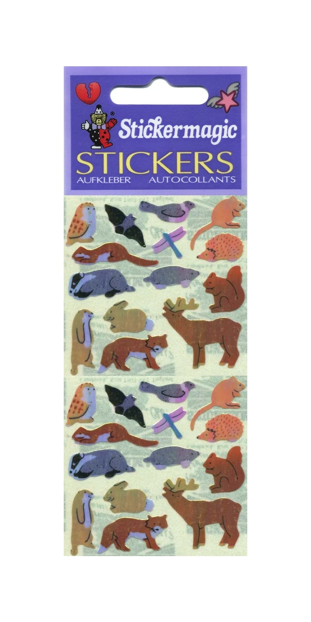 Micro Forest Friends Pearl Sticker Sheet