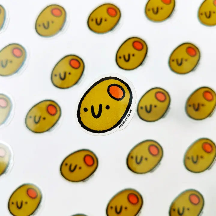 Happy Olive - Food Vinyl Sticker