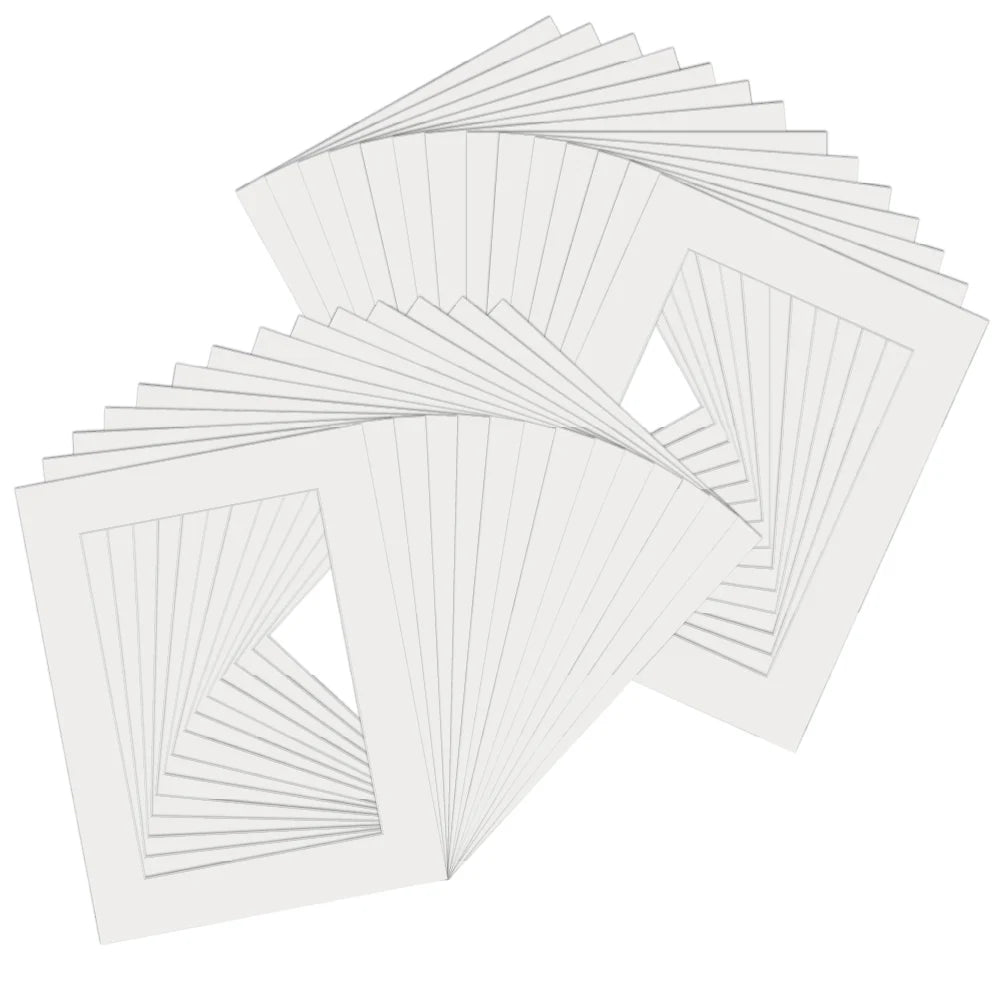 White Picture Mounts for Picture Frames