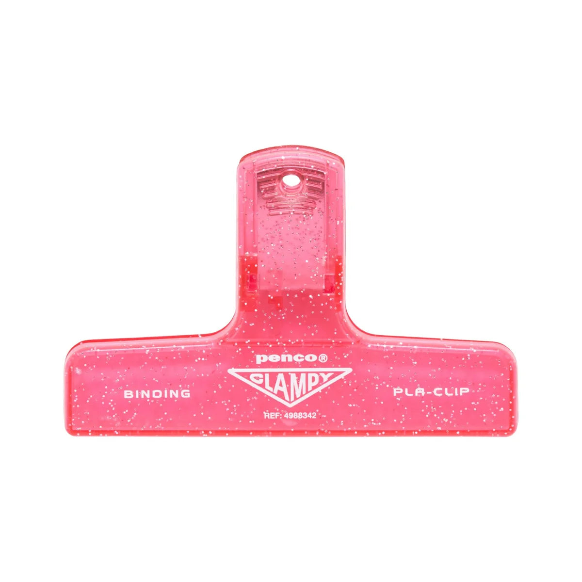 Penco Plastic Clip Pink Glitter