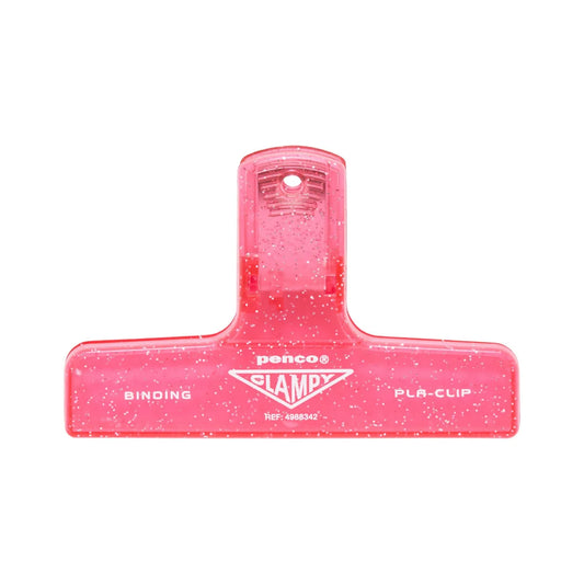 Penco Plastic Clip Pink Glitter