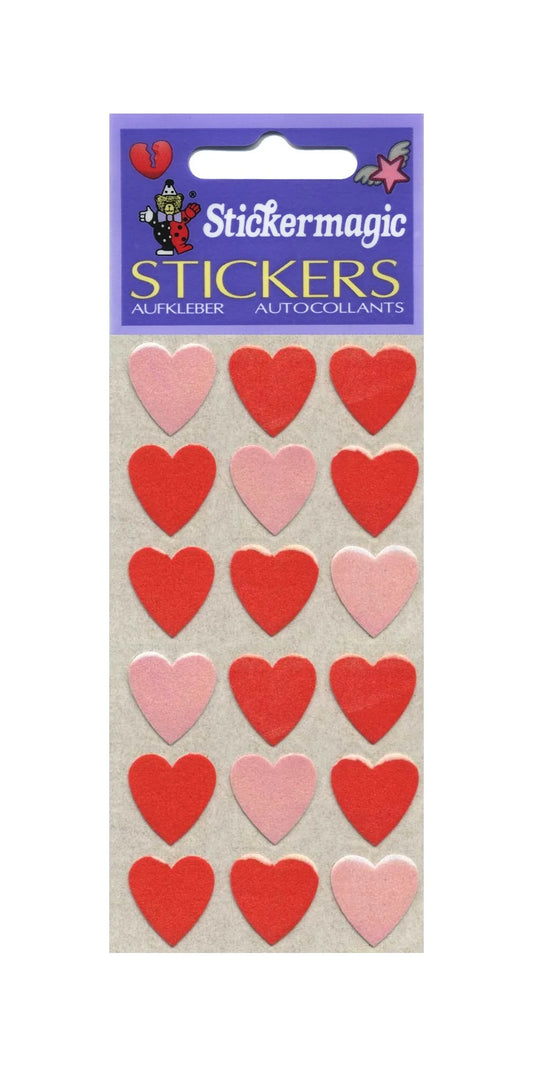 Pink & Red Furry Sticker Sheet