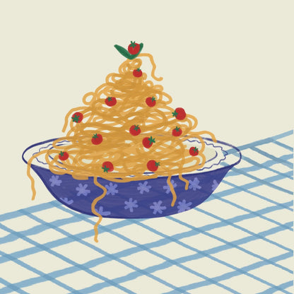 Let’s Eat Pasta Giclée Art Print