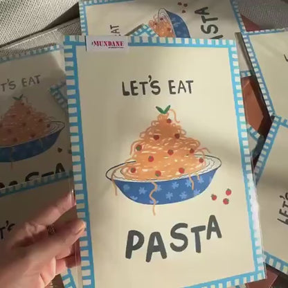 Let’s Eat Pasta Giclée Art Print