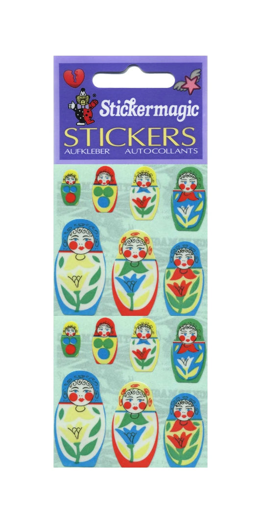 Russian Dolls Paper Sticker Sheet