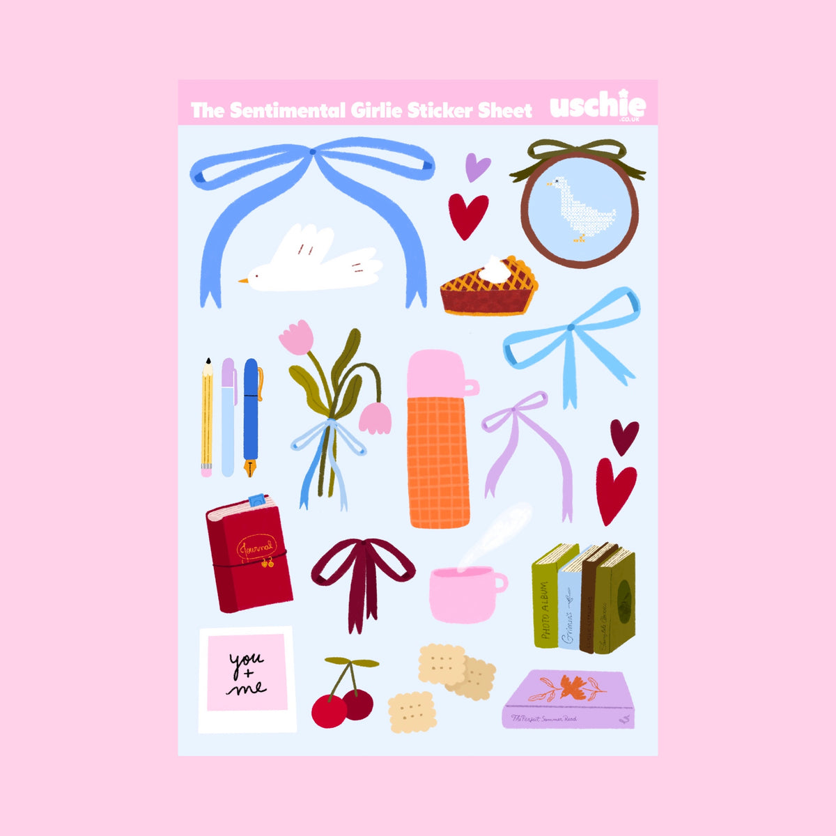 Sentimental Girlie Sticker Sheet