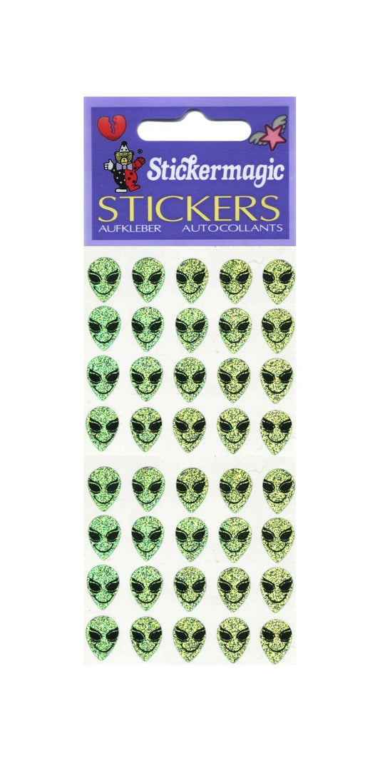 Happy Aliens Prismatic Sticker Sheet