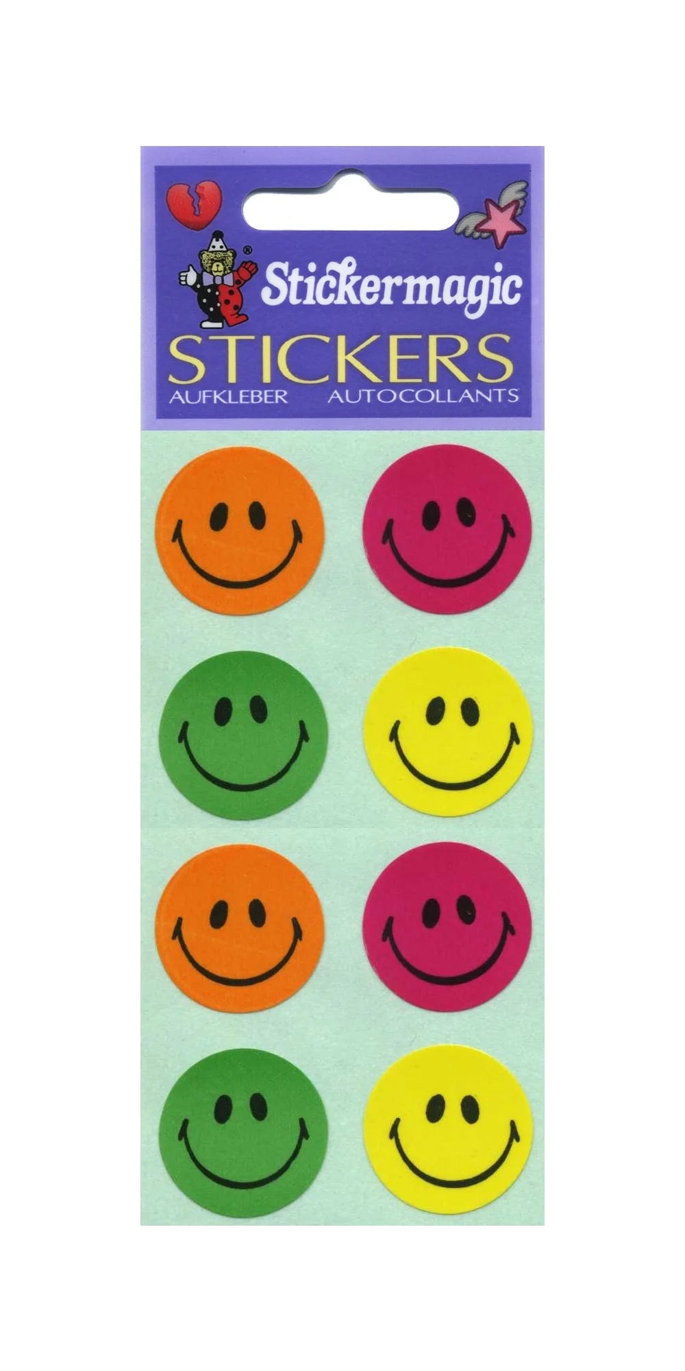 Smiling Faces Paper Sticker Sheet