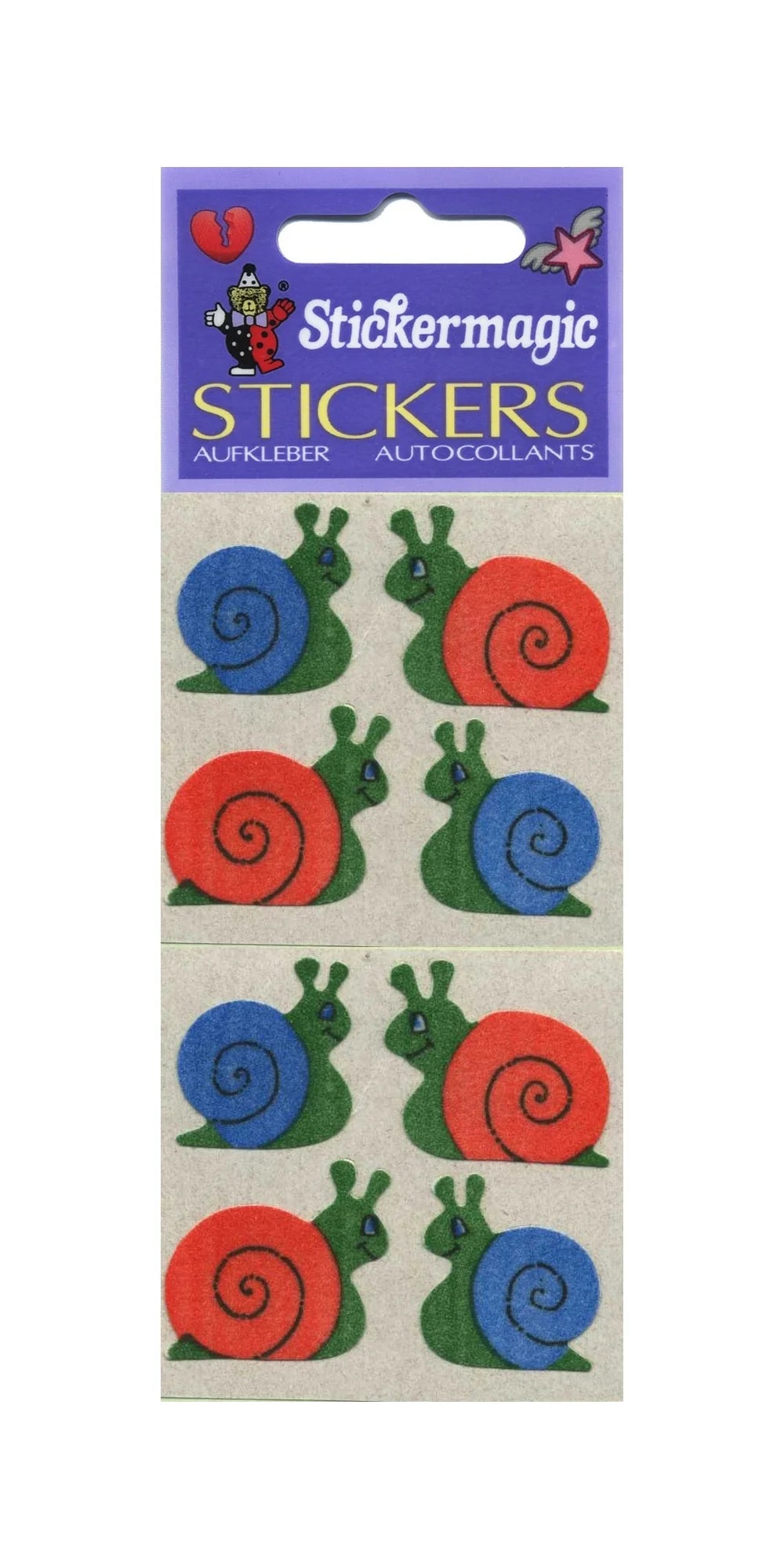 Snails Furry Sticker Sheet