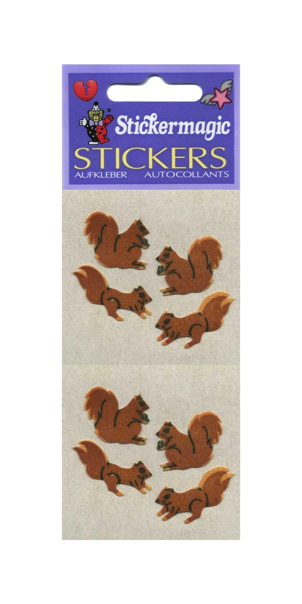 Furry Squirrel Sticker Sheet