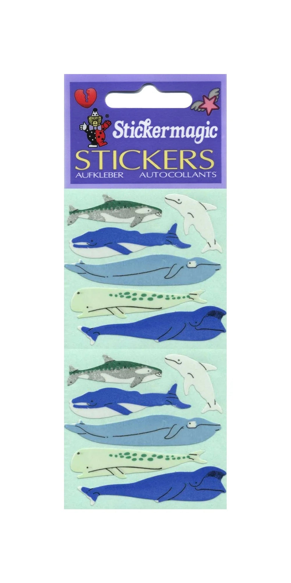 Whales Paper Sticker Sheet